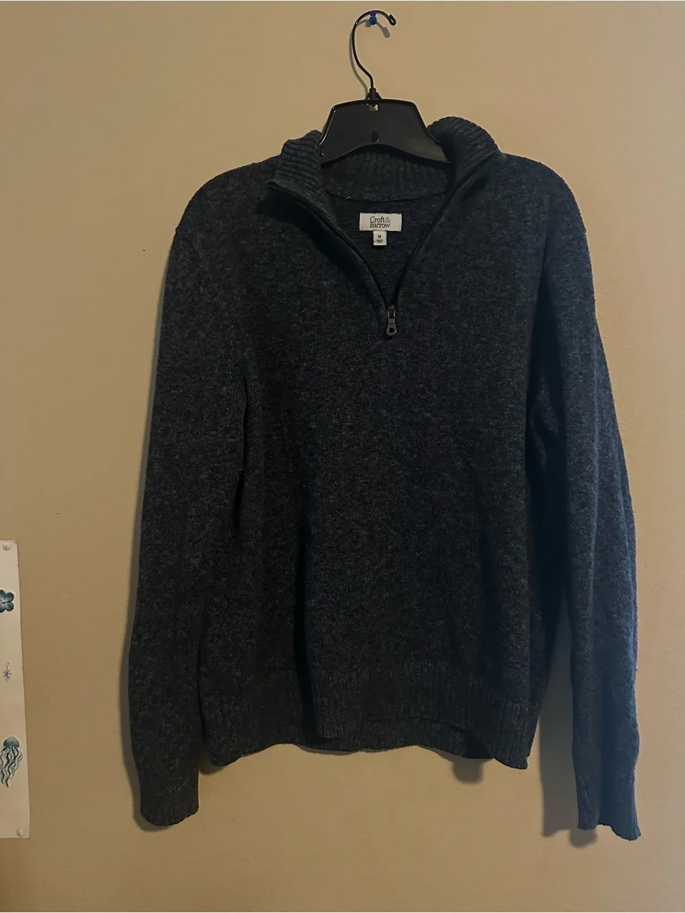 croft & barrow Men's Quarter-Zip Sweater - Charcoal Gray